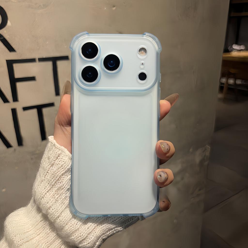 Translucent Shockproof Silicone Phone Case for iPhone 17 ProMax Pro Air 16 Plus 16e 15 14 13 Mini 12 11 XS Max XR X/XS 7Plus/8Plus 7/8 Cover