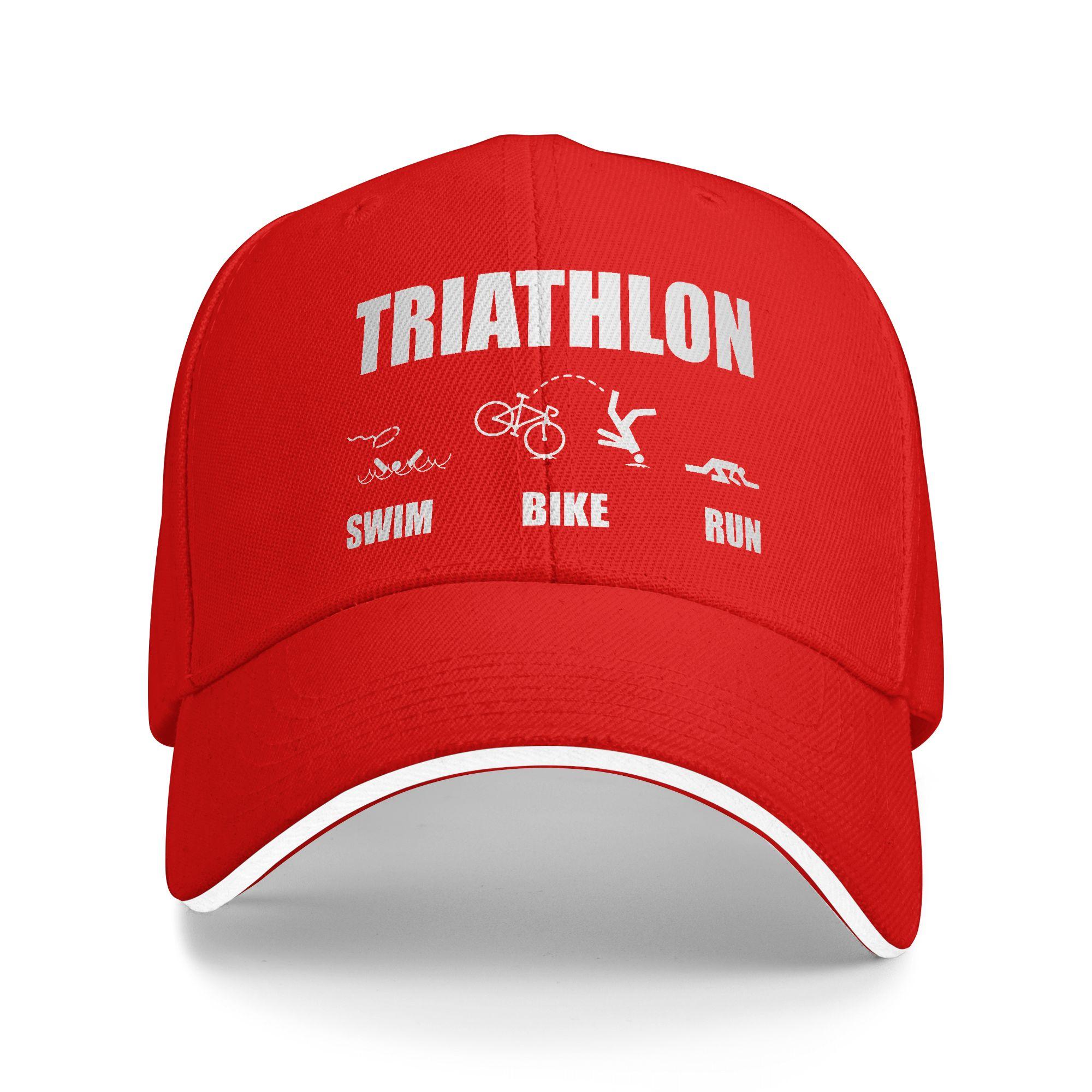 Unisex Women Triathlon Running Swimming Bicycling Hats Stylish Baseball Cap Trucker Hat Golf Headewear Adjustable Adjustable