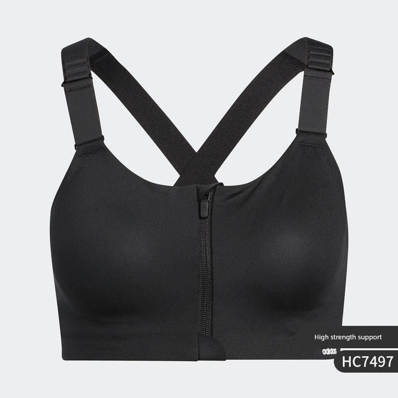 Adidas/Adidas Genuine Front Zipper New Women s Sports Fitness Training Underwear Hc7497 65A / Hc 7497