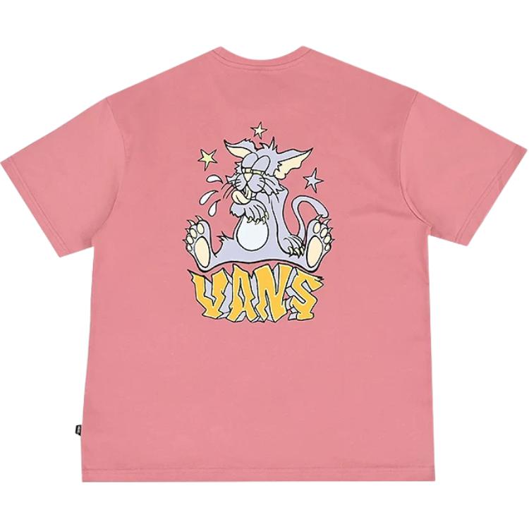 Vans Cartoon Pattern Trendy Versatile Round Neck Simple Breathable Short Sleeve T-Shirt Men Tops VN000NNFW0D