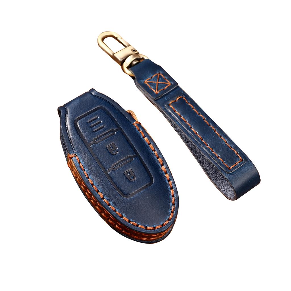 2020 New Car Key Bag Is Suitable for Nissan Xuanyi Teana Qijun Tiida Handmade Leather Key Bag