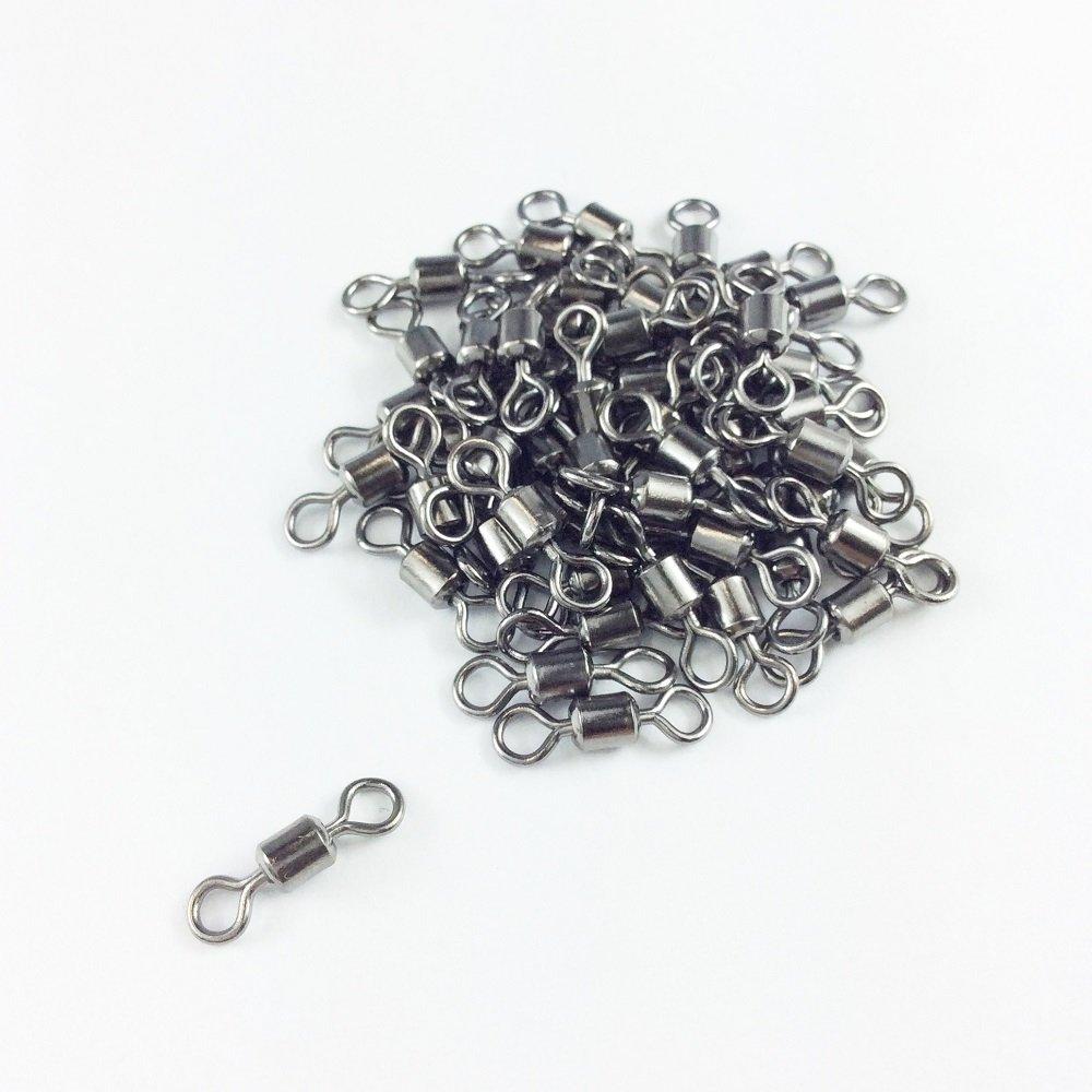 Olerud Fishing Tackle Rolling Swivels with Set of Stainless Steel Fits Fishing Rods Type Includes Case Bearings, 500, High-Strength Connectors,