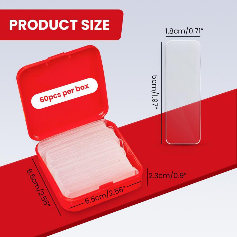 

3box Strong Double Sided Tape Strong Sticky Grippers Removable Double Sided Adhesive Transparent Wall Stickers Multipurpose