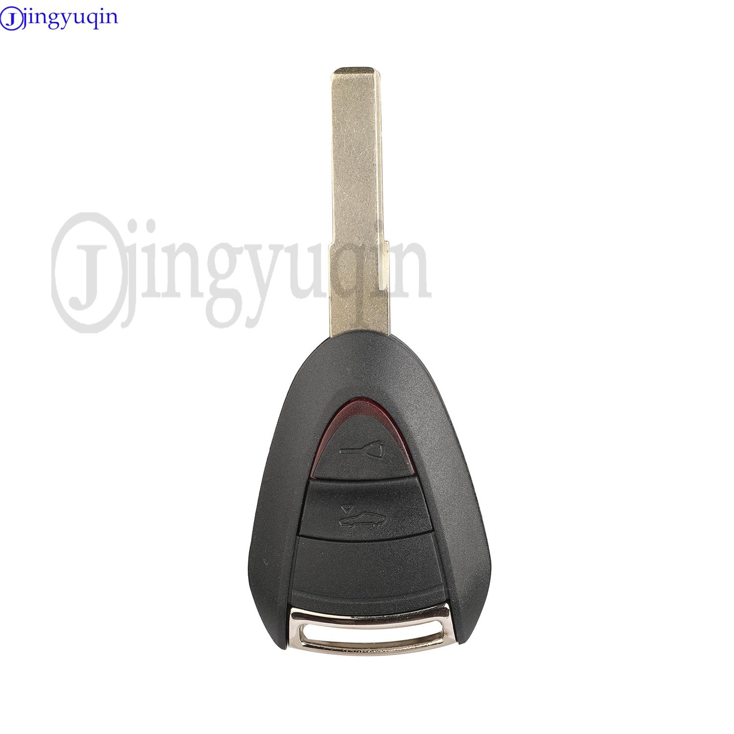 jingyuqin 2/3 Buttons Remote Car Key Shell For Porsche Cayman Boxster GT S 2S 4S Turbo 911 987 996 997 Carrera Targa 2005 - 2010 2 Buttons