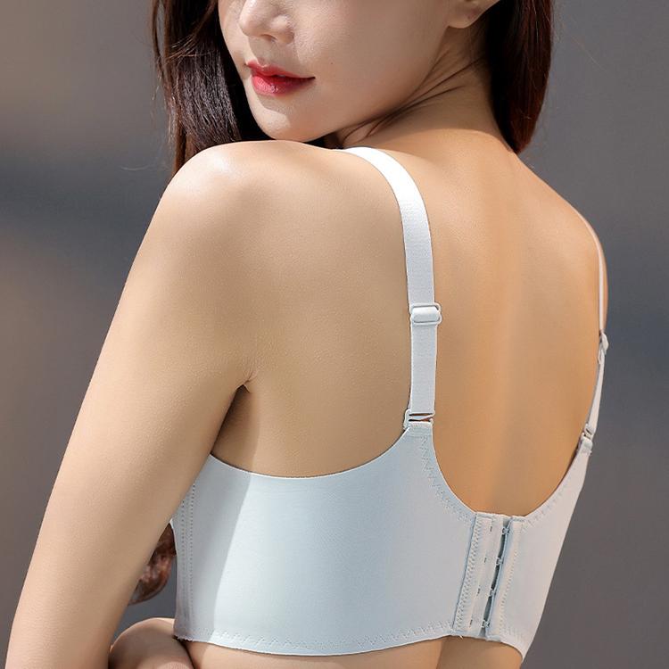 Collect Vice Breasts BH mit Raffung, Anti-Durchhängen, dünner Abschnitt, ohne Stahlring, verstellbarer BH