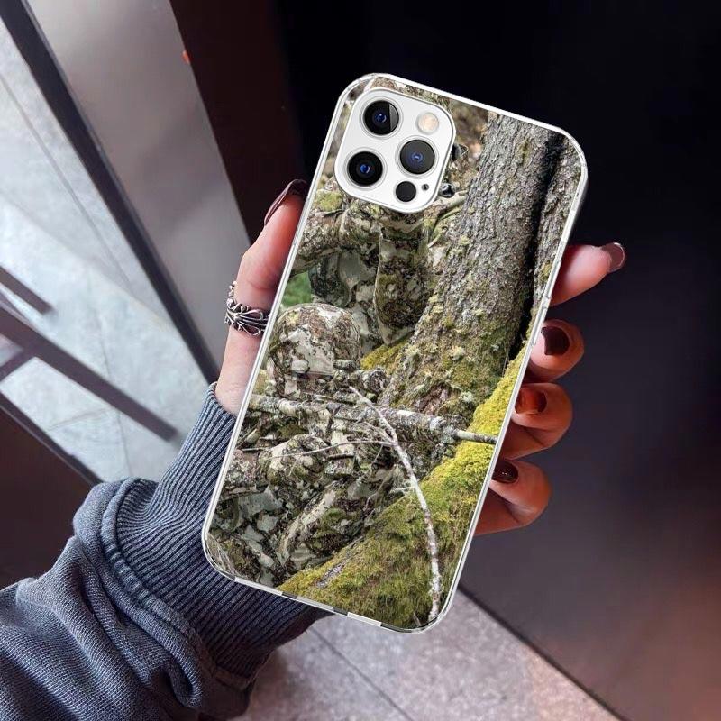 Camouflage Military Phone Case For iPhone 17 Air 16 15 Pro Max 14 Plus 13 Mini 12 11 Cover 7 8 SE Silicone Shell Print Fundas 17