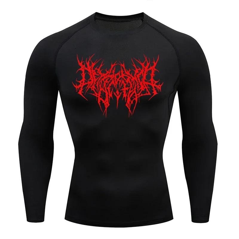Men's T-shirt Men Running Sport T Shirt Men Compression Fitness Tops Tee Quick DryTight Training Gym Sport Running Shirts Jersey