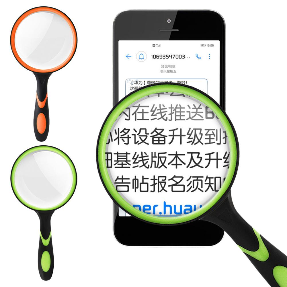 High Magnification Reading Magnifying Glass Handheld Portable For Elderly Students 10x 5x Children's Science Experiment