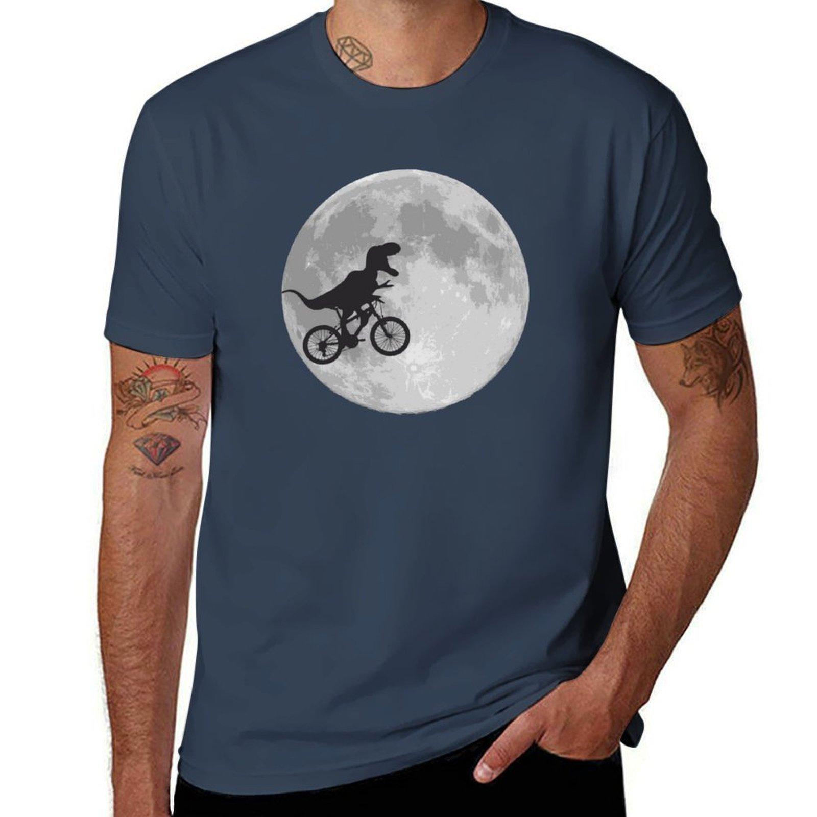 Trex Riding A Bike Tshirt Athletic Quick Dry Tshirt For Unisex S