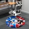 1PC Sonic Office Round Rug, Non-slip, Soft and Durable Office Rug for Interior Decoration, Perfect for Office, Beautiful Decoration