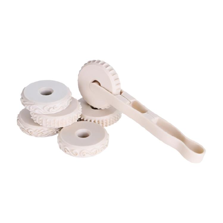 

Polylactic Acid Clay Rolling Stamps Set Featuring Geometric Pattern Suitable For Professional Artists 1