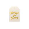 English Hot Stamping Hangtag: 'My Family Has a Happy Gift' Souvenir Decoration Card
