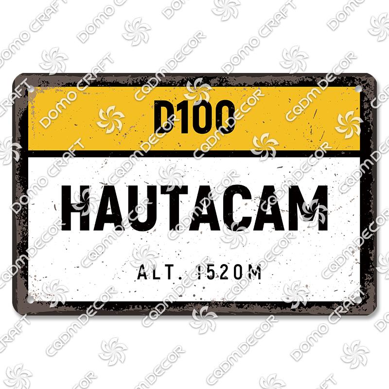 Berg Höhe Poster Metall Blechschilder Col De La Madeleine Hautacam Metallplatte Wanddeko Club Pub Wohnzimmer Zuhause