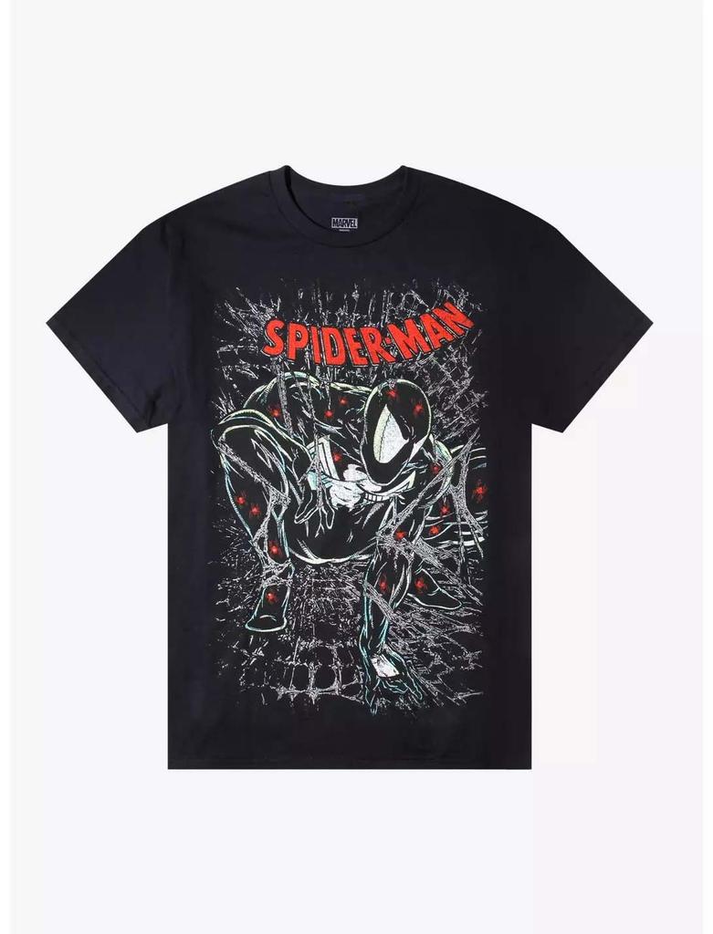 2026 New Genuine Venom Amazing Spider-Man Graphic Comic Print T-Shirt Unisex Short Sleeve Relaxed Plus Size Top