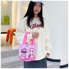 Snack bag portable office worker portable handbag Labubu bucket bag cute hand-held lunch bag