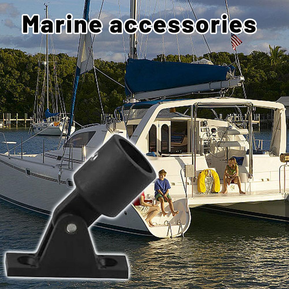 Marine Yacht Sun Shade Pole Mount Adjustable Bimini Top Fitting Nylon Marine Accessory For Boat Canopy Sunshade Installation 7