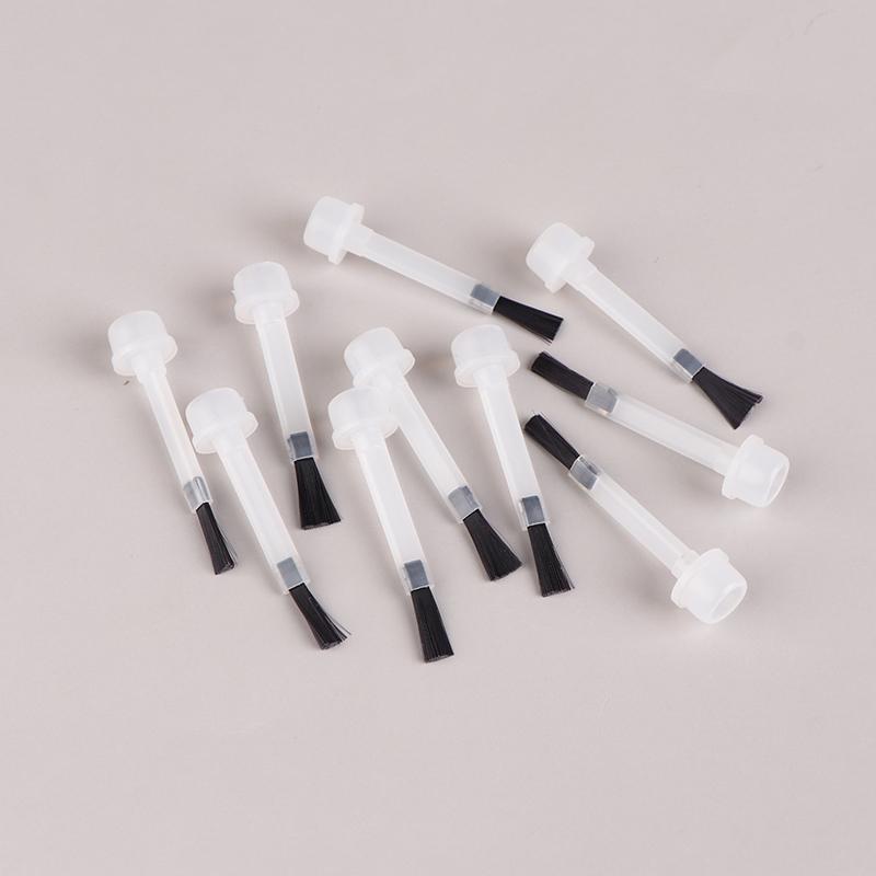 10 Pcs Nail Polish Brush Replacement Soft Liquid Applicators Nail Polish Bottle Brushes Head Manicure Tools Nail Salon Home