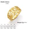 Cazador Rose Flower Rings for Women Stainless Steel  2026 Trend Jewelry Finger Ring Wedding Anniversary Birthday Gifts Wholesale
