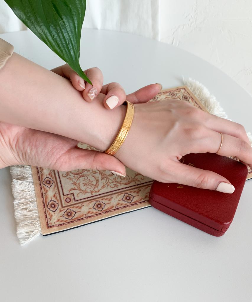 Sabona London G5 Gold-Plated Tudor Copper Bangle