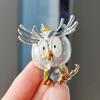 Owl Angry Birds Cartoon Dripping Oil Pin High-end Coat Cute Brooch