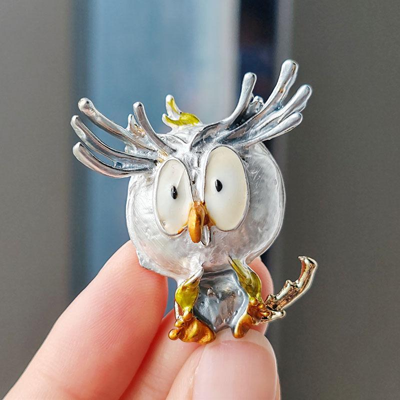 

Сова Angry Birds Cartoon Alloy Drip Pin High-End Brooch Coat Cute Brooch