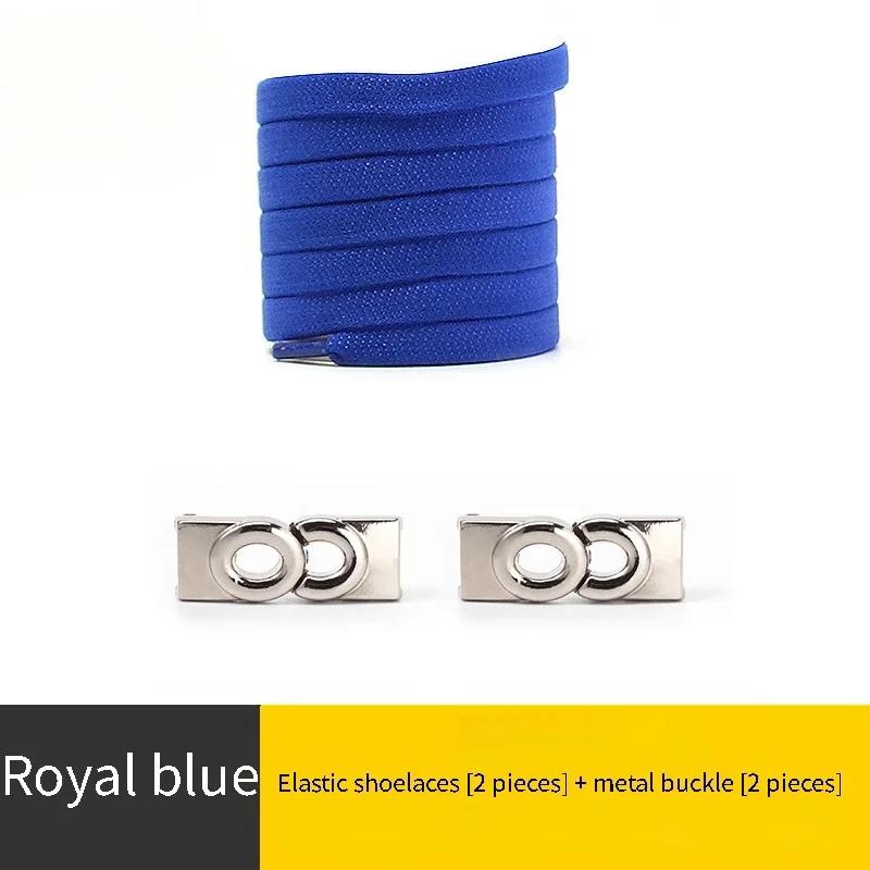 New Lock Shoelaces Without Ties Elastic Laces Sneakers Kids Adult No Tie Shoe laces 8MM Wide Flat Shoelace for Rubber Bands