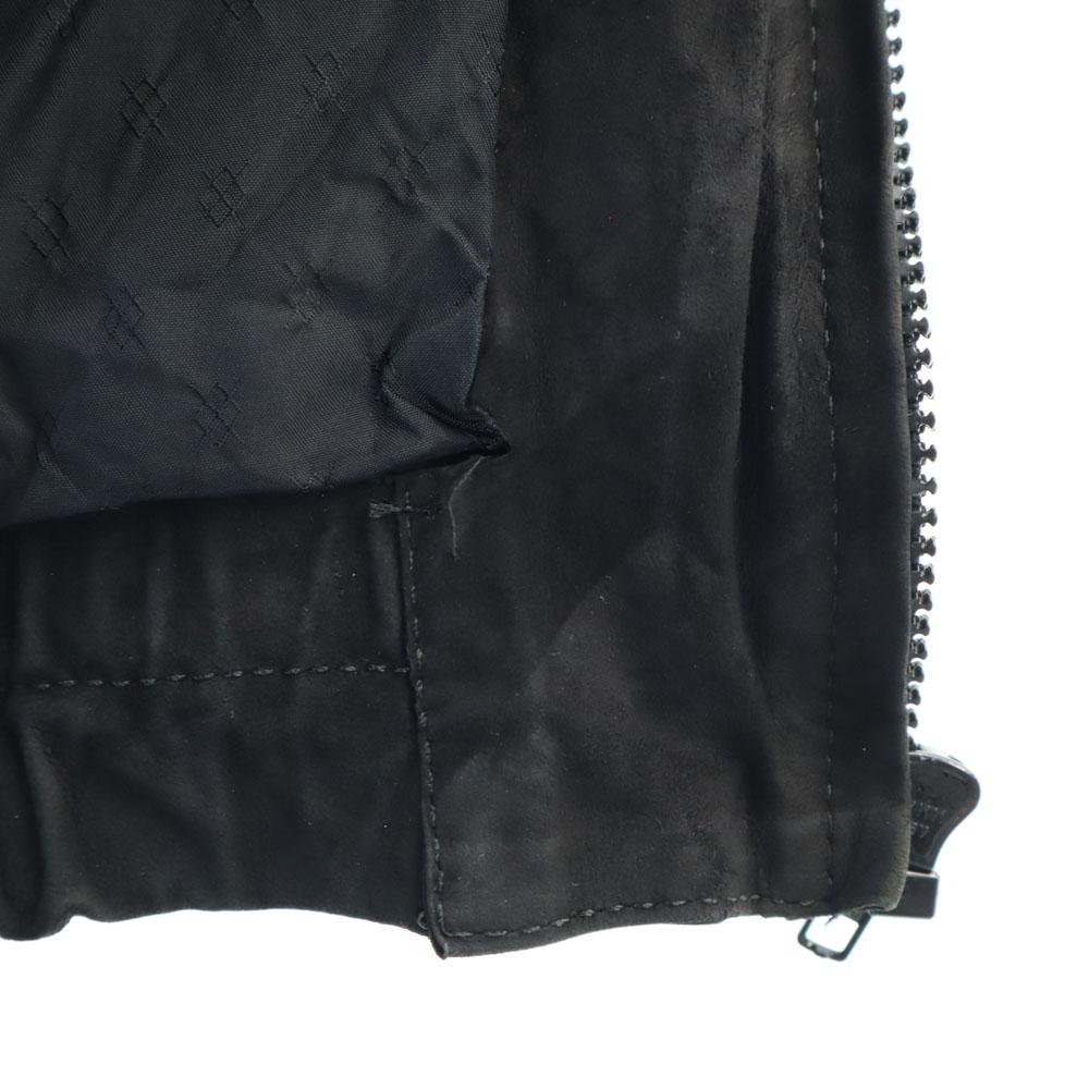 Capricorn 90s Made in England Old leather jacket black Blouson Men's Used