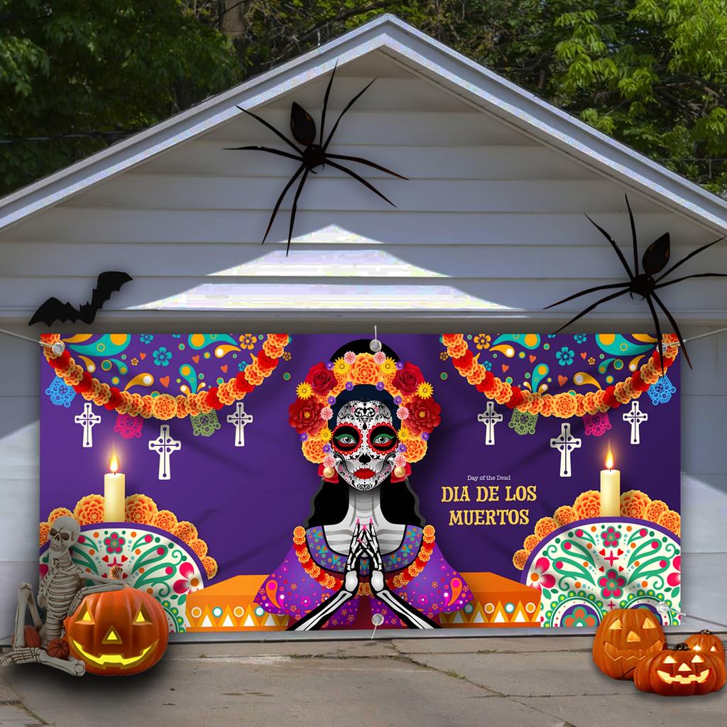1pc Sacred Day of the Dead Decor Backdrop Outdoor Decor For Backdrop Holiday