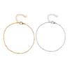 Anklet Exquisite Valentines Chains Foot Anklets Ankle Ornaments Gold Women's Gifts Alloy Bracelets Silver Day for Office Lady