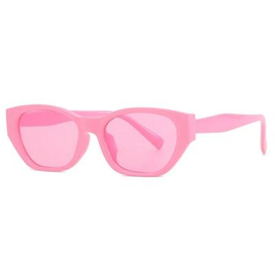 Vintage Cat Eye Sonnenbrille UV400 Y2K Damen Retro Punk Anti-UV Sonnenschutzbrille Neue trendige unregelmäßige Sonnenbrille mit kleinem Rahmen