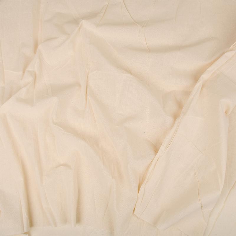 Original White 2.9m Wide Pure Cotton Greige Duvet Cover Fabric, Unbleached Plain Weave Bedding Material
