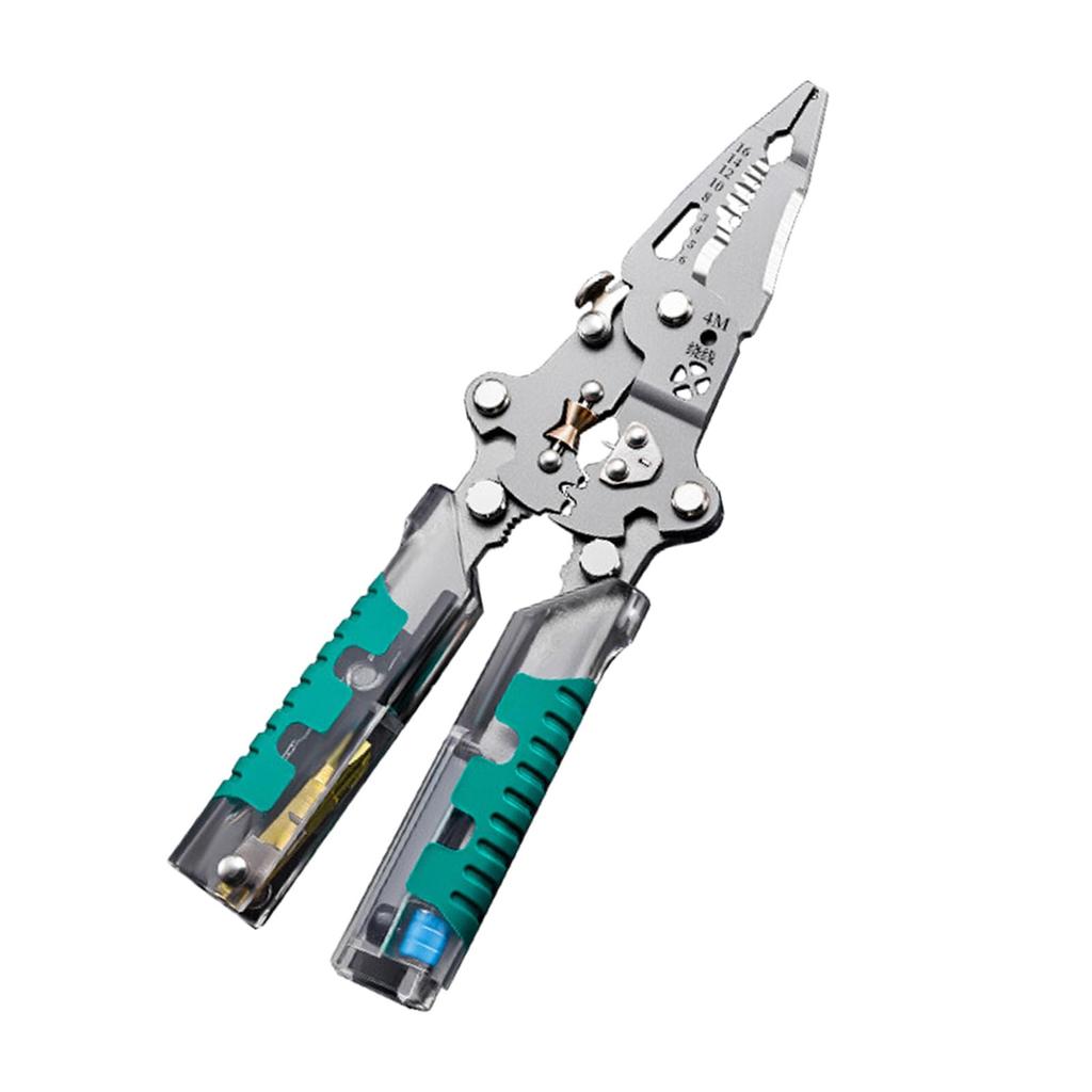 Electrical Pliers, Folding Screwdriver Wire Stripper, Upgraded Multi Function Electrician's Pliers, Can Handle Various Repairs