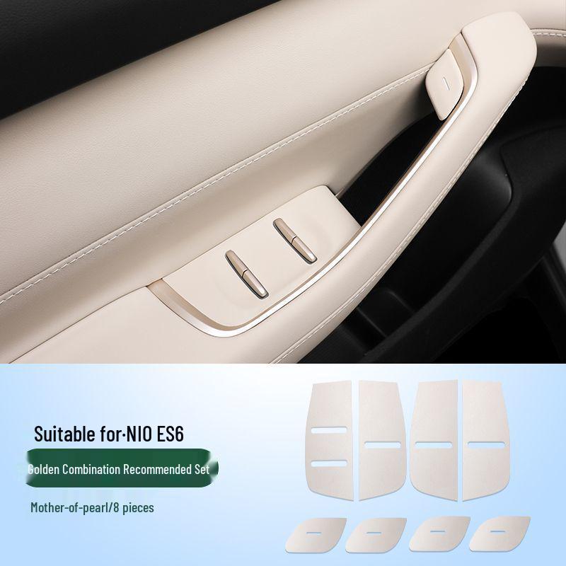 23-26 Nio ES6/EC6 Door Switch Leather Protective Stickers for Interior Modification