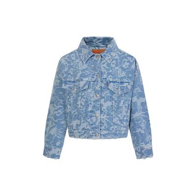 Levis Koszula z kołnierzykiem button-down Długi rękaw Jeansowa kurtka Kurtki damskie Niebieski A6934-0000