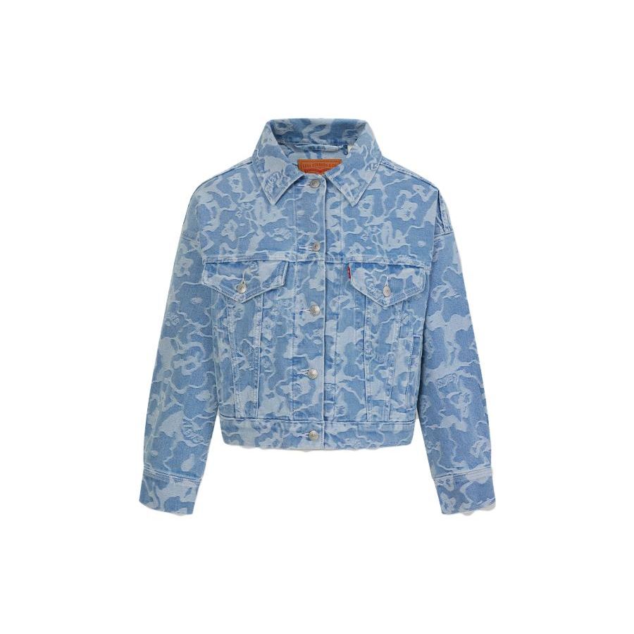 

Levis Джинсовая куртка с длинным рукавом и воротником на пуговицах Женские куртки Синяя A6934-0000 XS