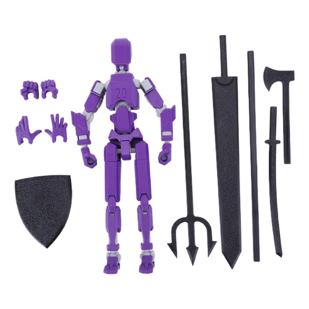 3D Printed Mannequin Toy 20cm Multi-Jointed Robot Multi-Articular Action Figures Full Body Activity Robot for Kids Adults