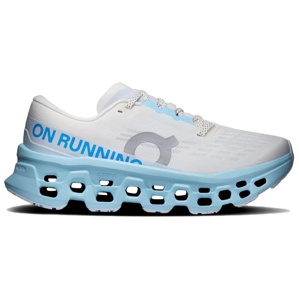 Women's Sneakers On Running On Cloudmonster 3 Running Shoes Women's Low Top White/Blue