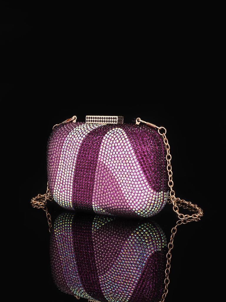 Europeisk och Amerikansk Kvällsväska för Damer med Diamanter och Kristaller för Fest och Bröllop