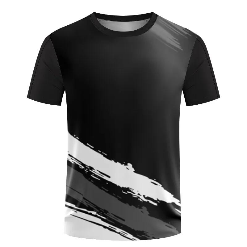 Fashion Table Tennis Sports T Shirts Summer Casual Short Sleeve Men Women 3D Printed T-shirts Loose Quick Dry Breathable Tees