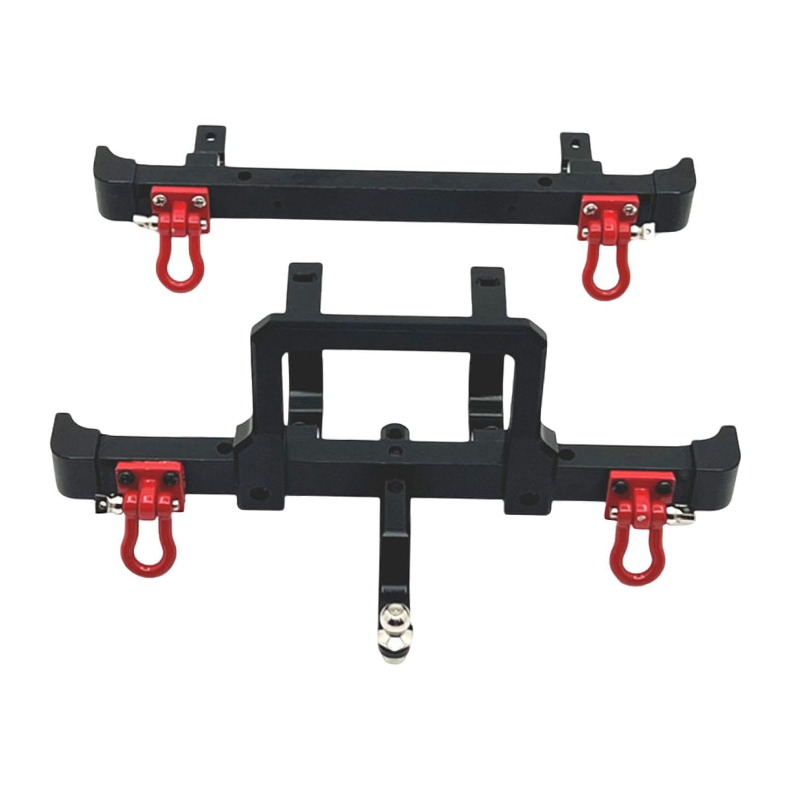 

Dickly 2pcs RC Car Front Rear Accessories Easy to Install Sturdy Upgrade Parts for MN82 LC79 RC Crawler Car DIY Black 1/12 Guard, Accessories, чорний