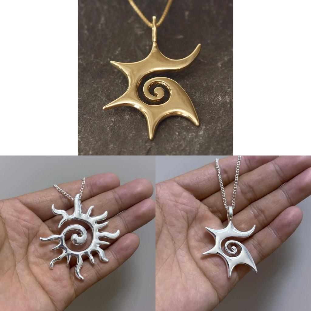 Bohemian Sun Pendant Necklace With Geometric Alloy Chain For Women