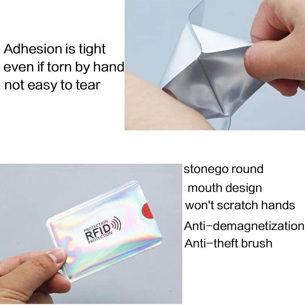10Pcs Ultrathin Anti Rfid Wallet Blocking Reader Lock Bank Card Holder Anti Theft Credit Card Case Protection New Rfid Card