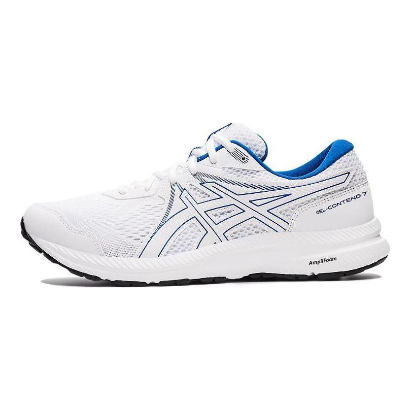 Asics Gel-Contend 7 Low-Top Running Shoes Men Sneakers White Blue 1011B040-104