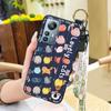 Wrist Strap Kickstand Phone Case For Blackview A85 Cartoon Soft case Dirt-resistant Durable Wristband Cute Anti-knock