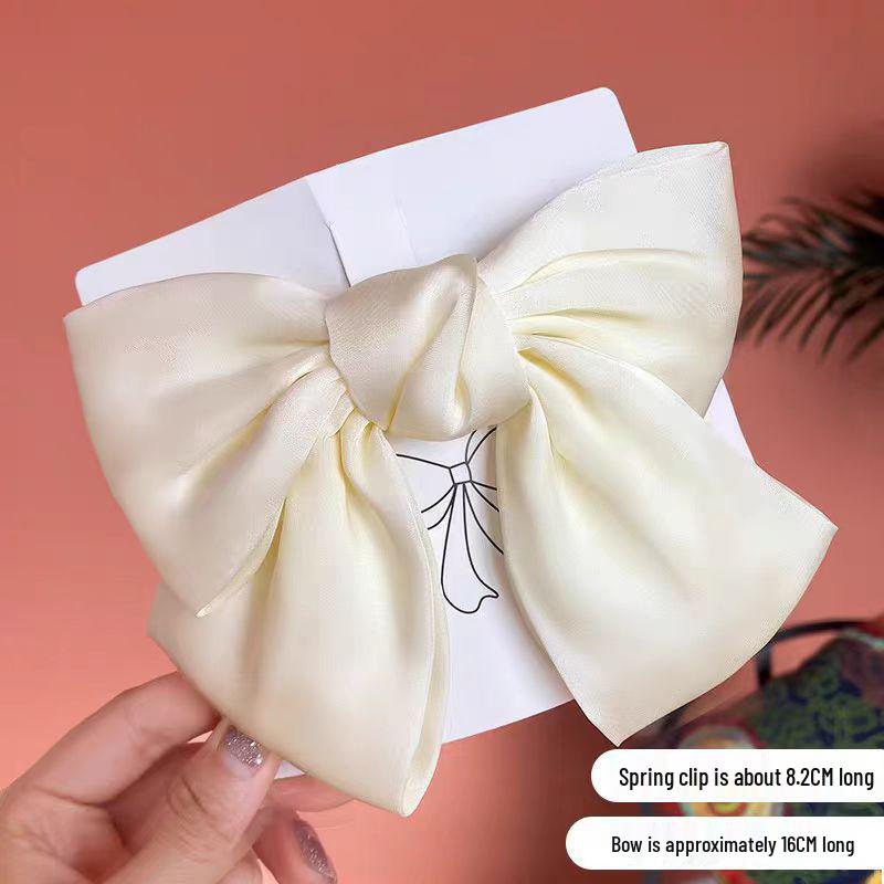 Large Red Bow Hair Clip Headwear for Women - 2025 Edition: Stylish Hair Accessory for Back of Head