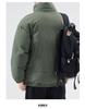 Vielseitige Herren Winter Stehkragen Baumwolljacke – Locker, Trendy, Einfarbig, Verdickt für Wärme