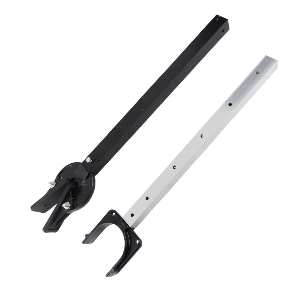 23 to 35 Inch Adjustable Transom Protector Outboard Transom Saver with Composite Head for 100 Horsepower Motor Black