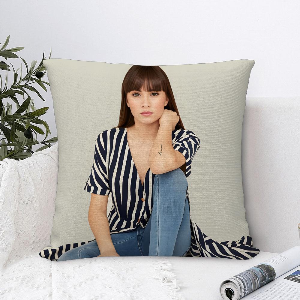 Singer A-Aitana O-Ocana Pillow Case Plush Fabric Soft Pillowcase Double Sided Print Sofa Cushion Cover Throw Pillow Cover