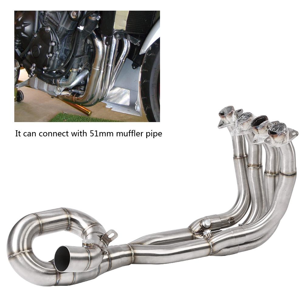 Motorcycle Full Exhaust System Vent Front Pipe Link Connect for Yamaha  YZFR6  20062018