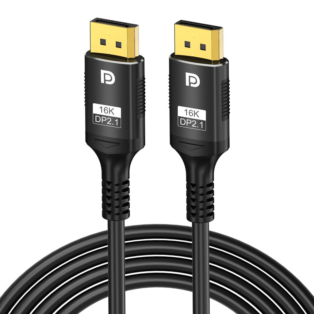 16K DisplayPort2.1 @30 8K120Hz (DSC) 80Gbs Bandwidth HD High Brush DP2.0 Cable